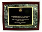 Piano Finish Plaque & Green Marble Set