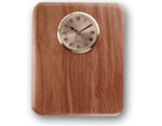 Round Corner Walnut Clock